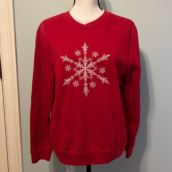 No Brand Name Snowflake Sweatshirt - Picture 1 of 3
